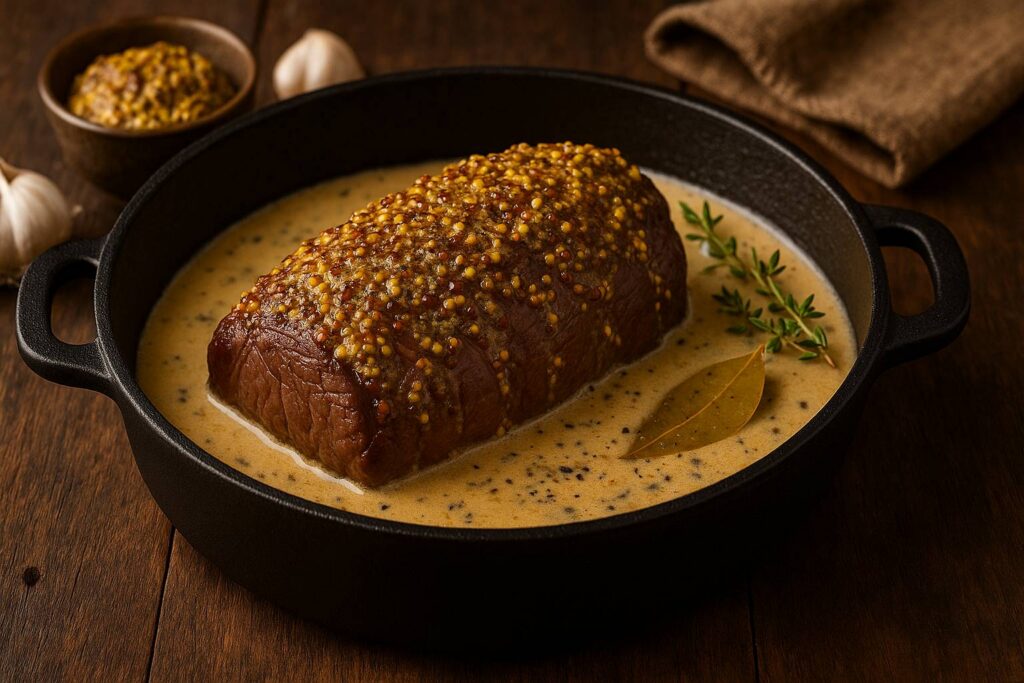 Chevreuil à la moutarde