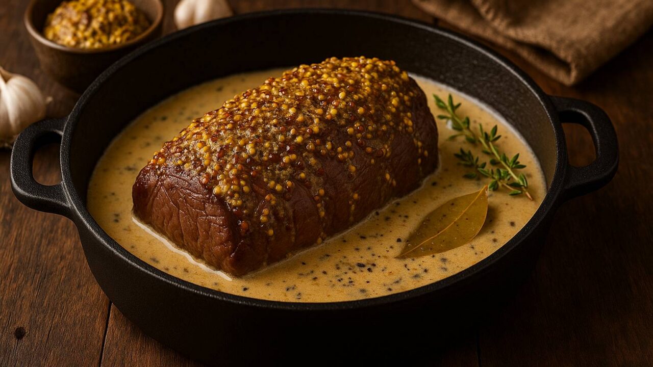 Chevreuil à la moutarde