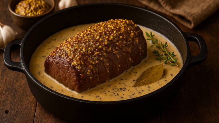 Chevreuil à la moutarde