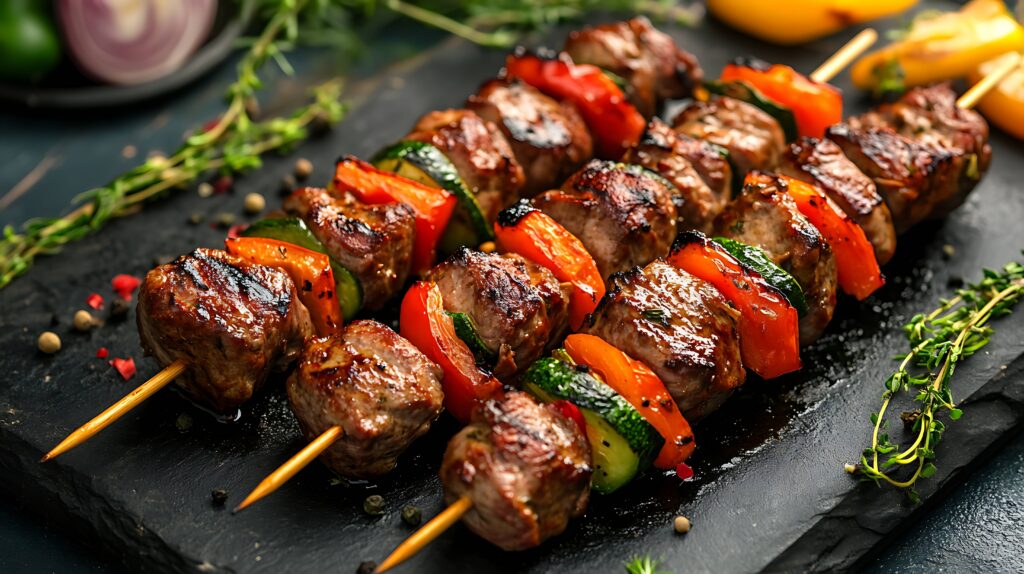 Comment préparer des brochettes de chevreuil à cuire au barbecue?