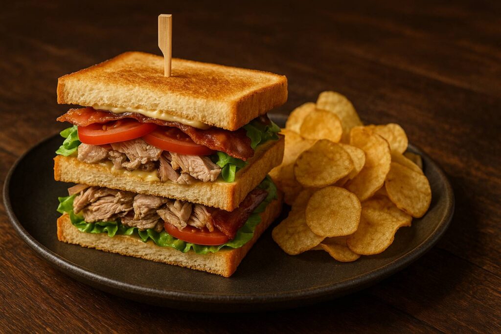 Club sandwich de faisan rôti