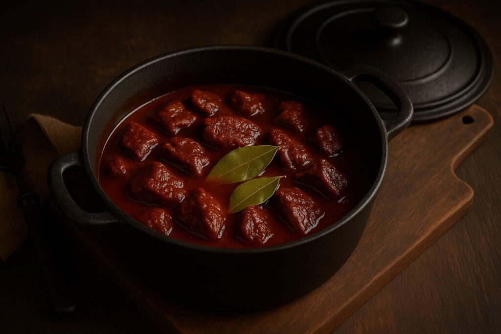 Civet de chevreuil à la sauce grand veneur