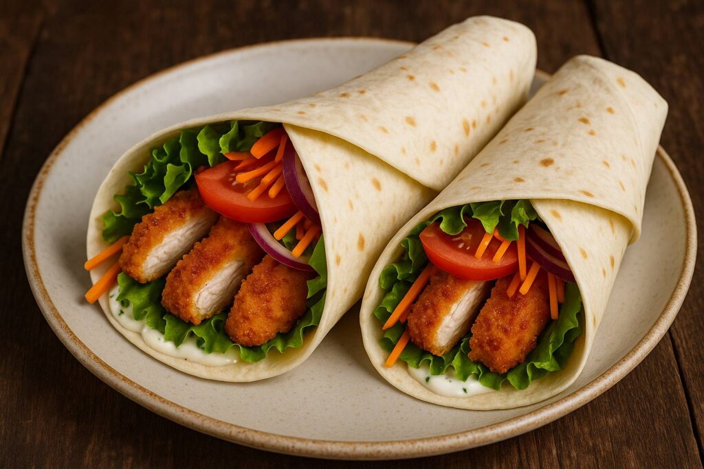 Wraps de faisan croustillant