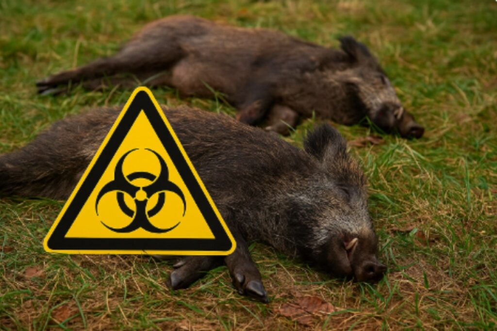 Sangliers morts de peste porcine Africaine Espagne