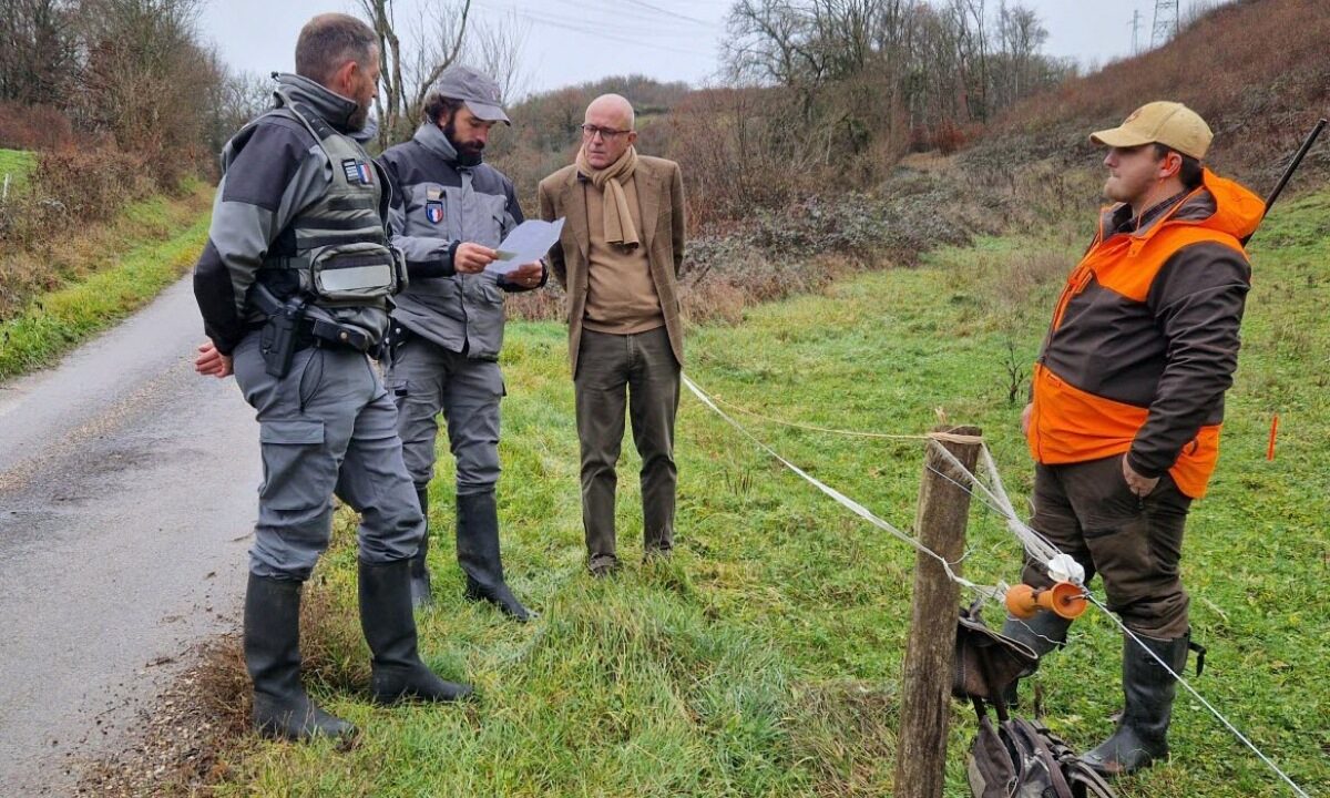 Contrôle chasseurs par OFB en Côte-d'Or
