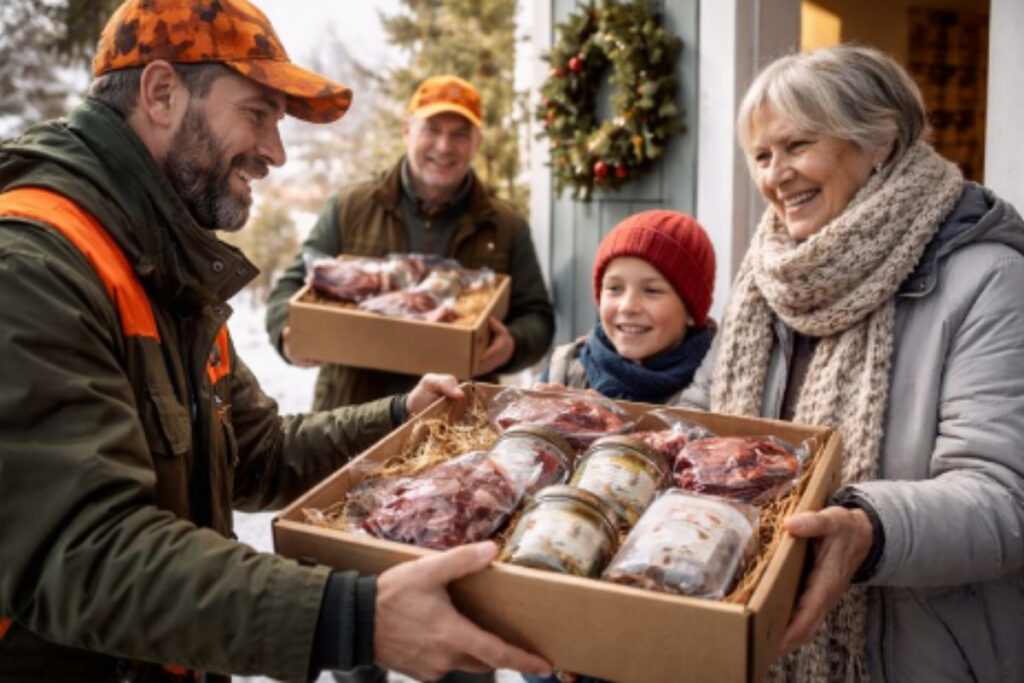 Dons de gibier aux plus démunis par les chasseurs
