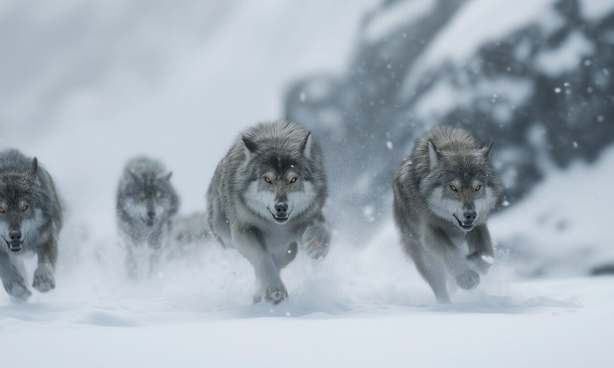 Loups en chasse