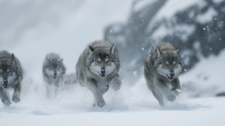 Loups en chasse