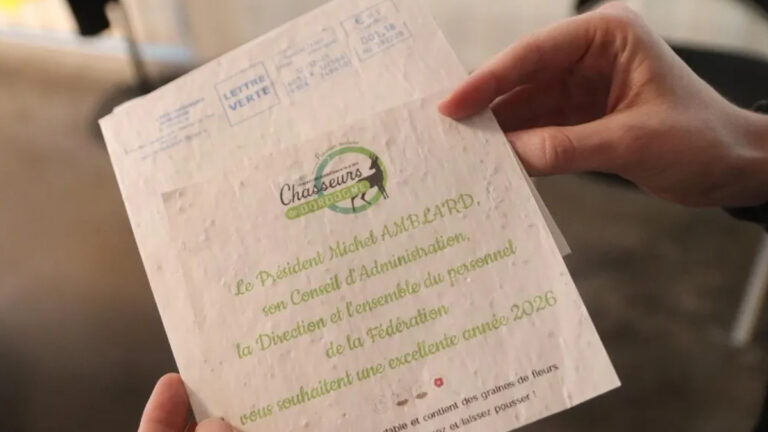 Carte de vœux 2026 écoresponsable FDC 24