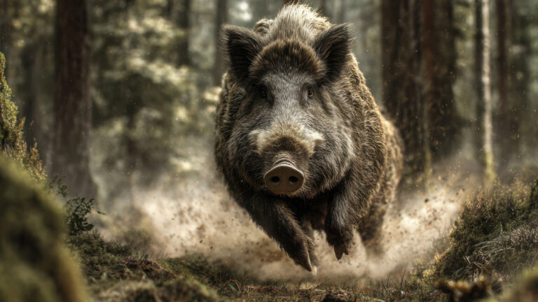Un keiler de plus de 100 kg le charge : il le stoppe de 3 balles à bout portant !