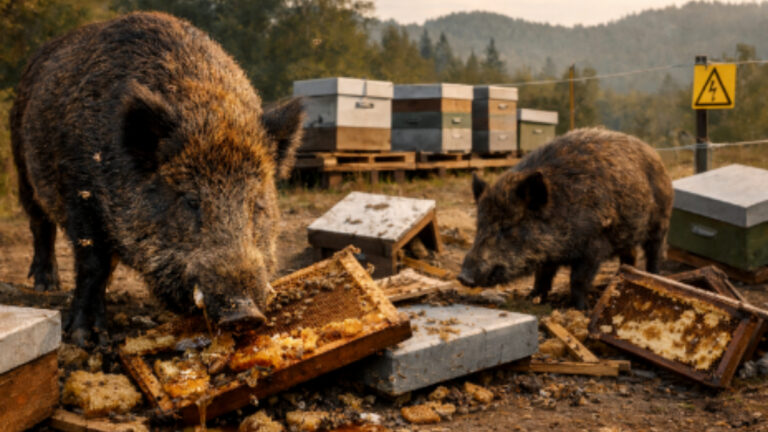 Var : des sangliers détruisent des ruches et dévorent le miel