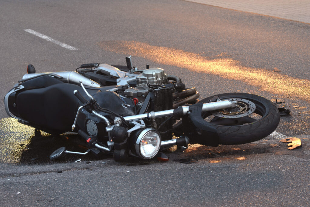 Accident moto collision gibier