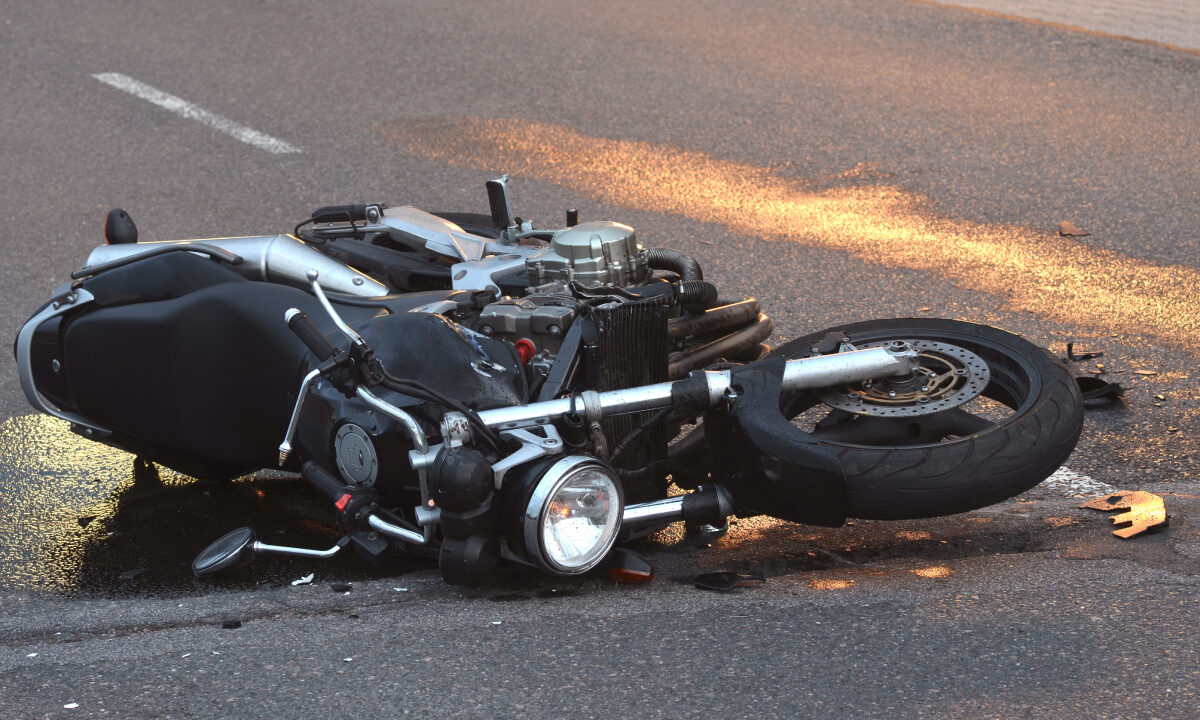 Accident moto collision gibier