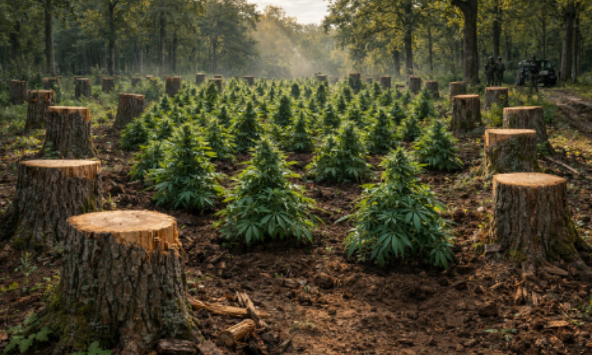 Chênes coupés et cannabis