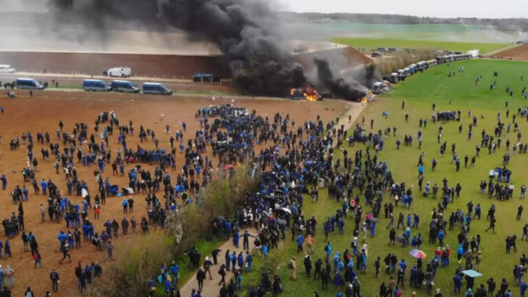 Sainte-Soline : tension annoncée mercredi entre écolos et monde agricole