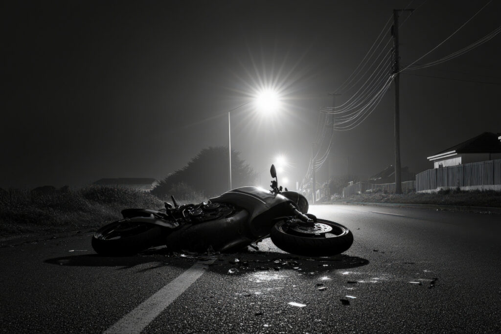 Accident moto gibier