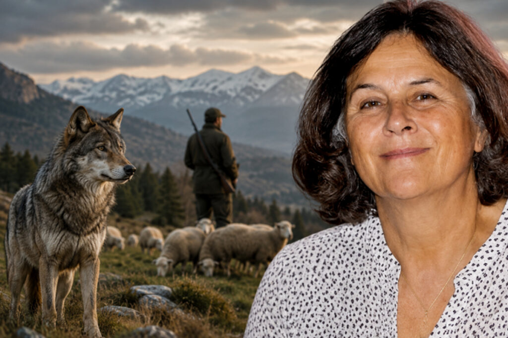 Dominique Voynet et le loup