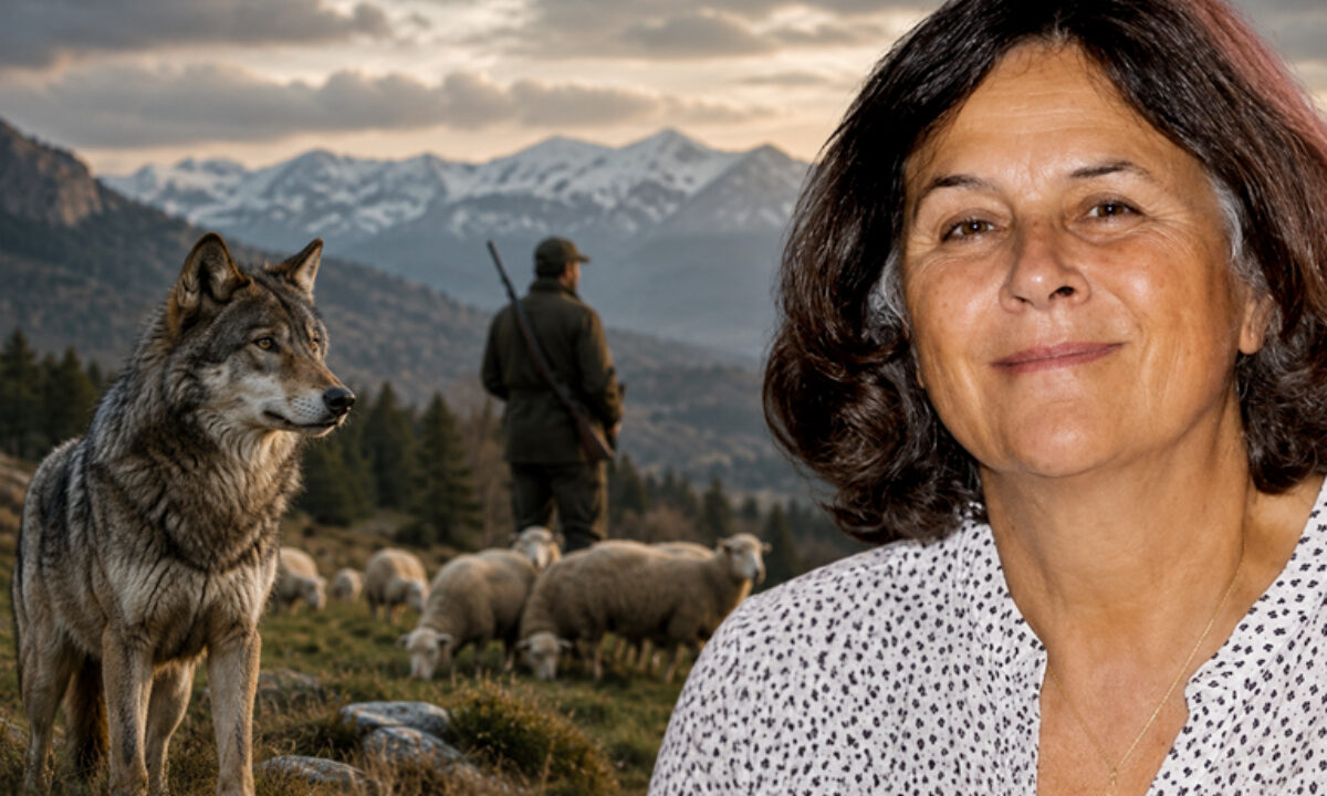 Dominique Voynet et le loup