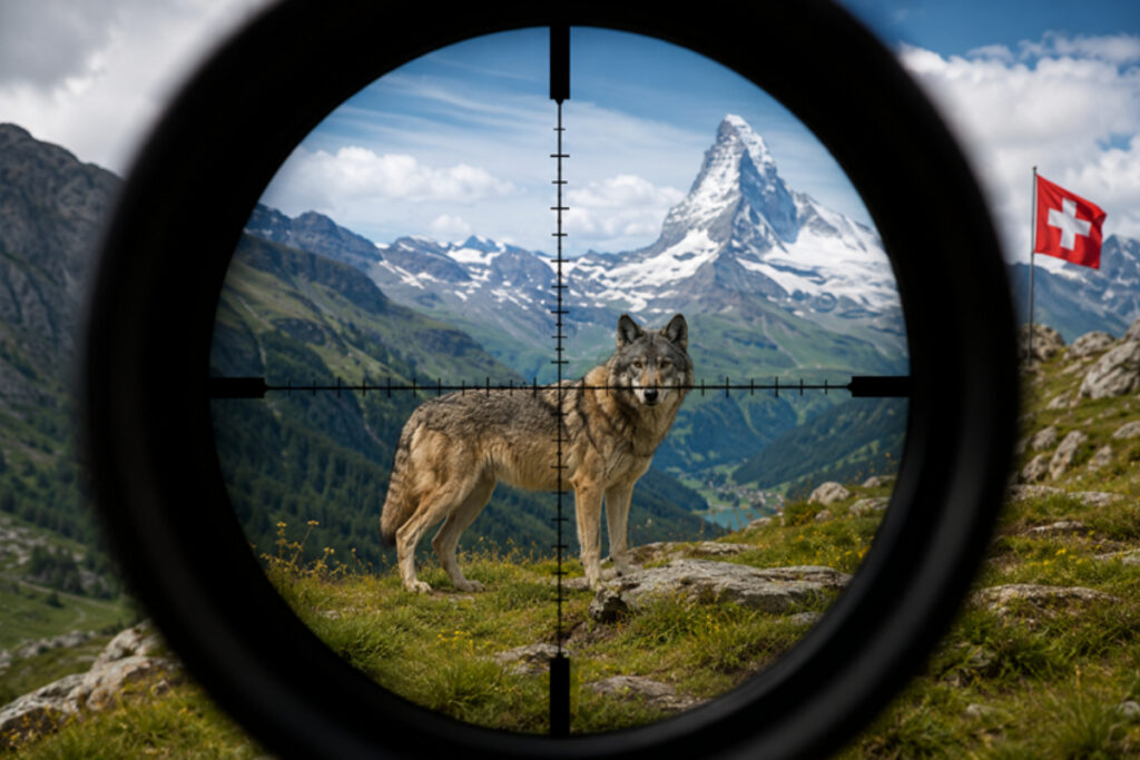 Loup dans réticule