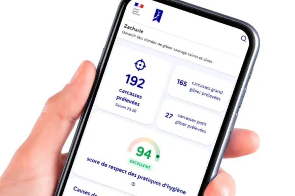 Application Zacharie suivi du gibier