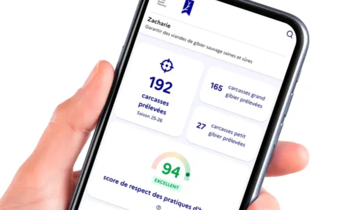 Application Zacharie suivi du gibier