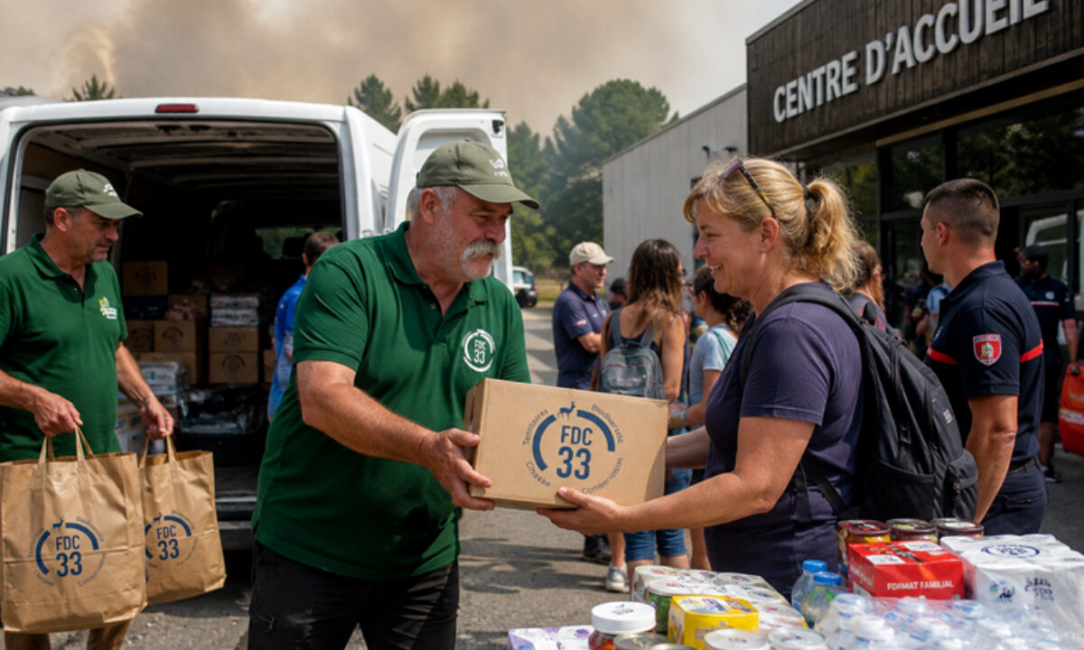 Engagement des chasseurs de Gironde face aux conséquences de l'incendie
