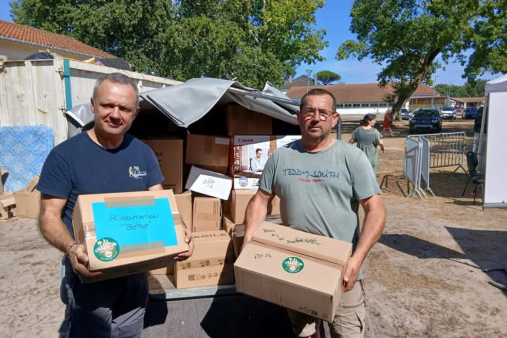 Dons de la FDC 24 aux habitants du Porge