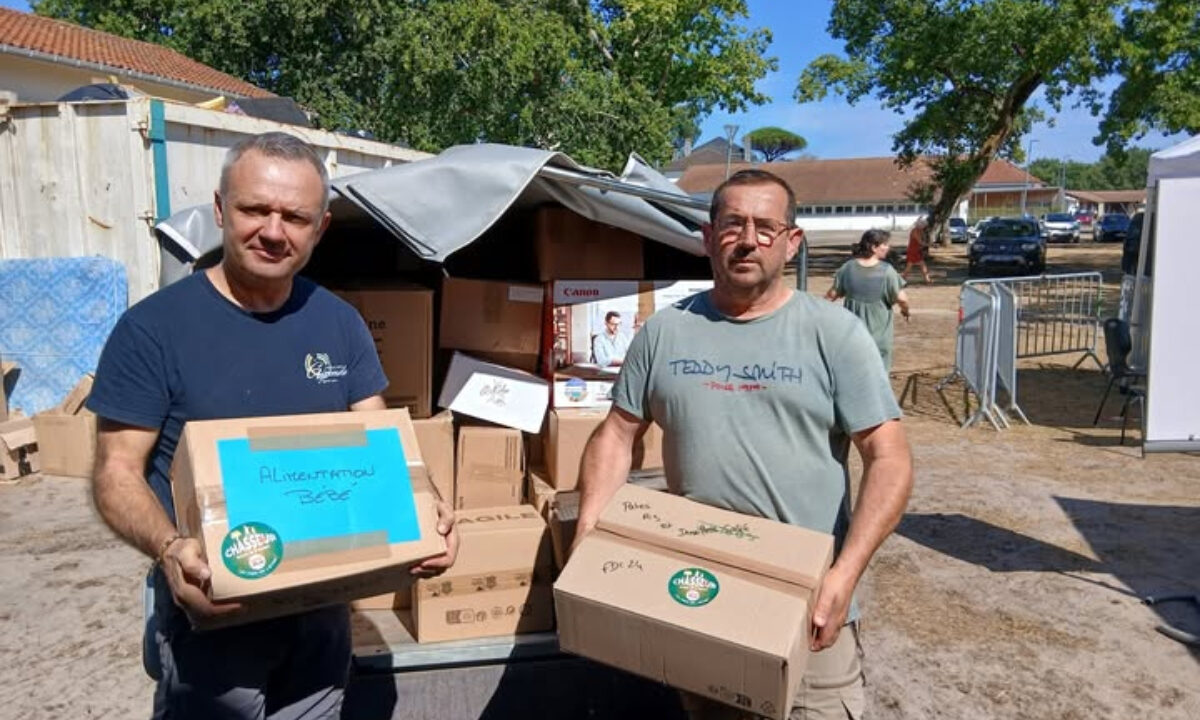 Dons de la FDC 24 aux habitants du Porge