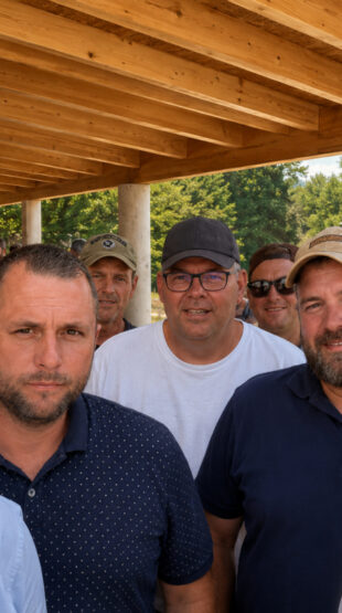 nauguration du local des chasseurs de Saint Just-Malmont par Laurent Wauquiez