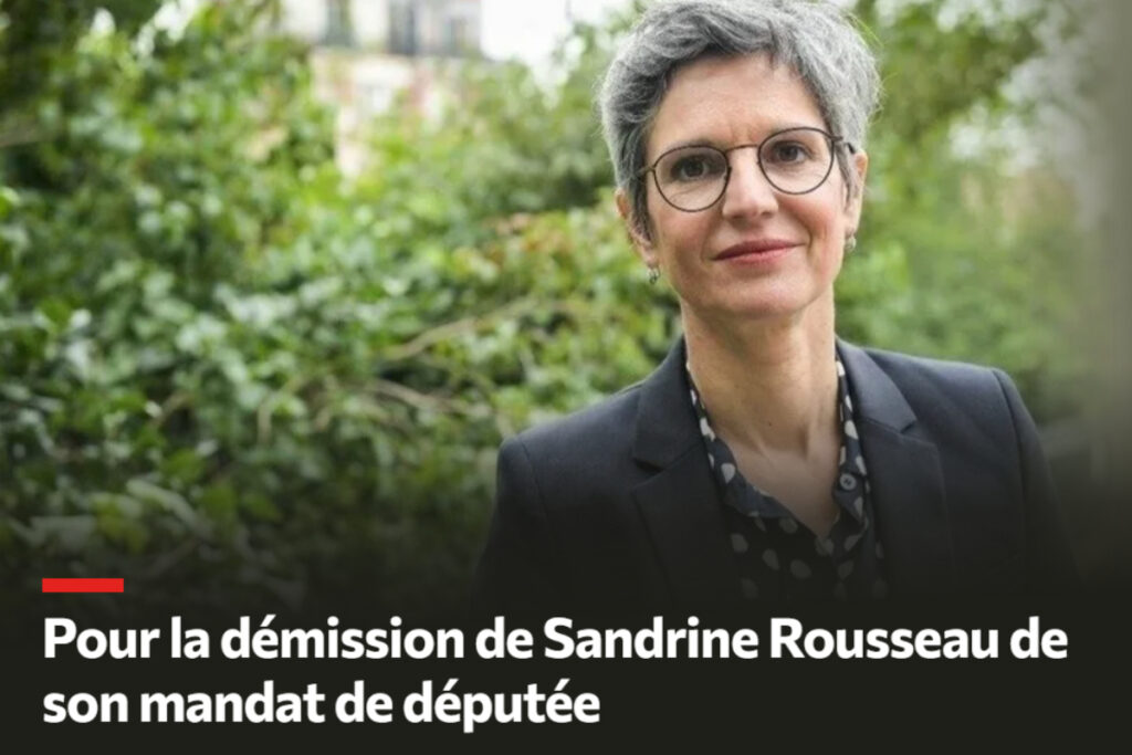 Pétition démission Sandrine Rousseau