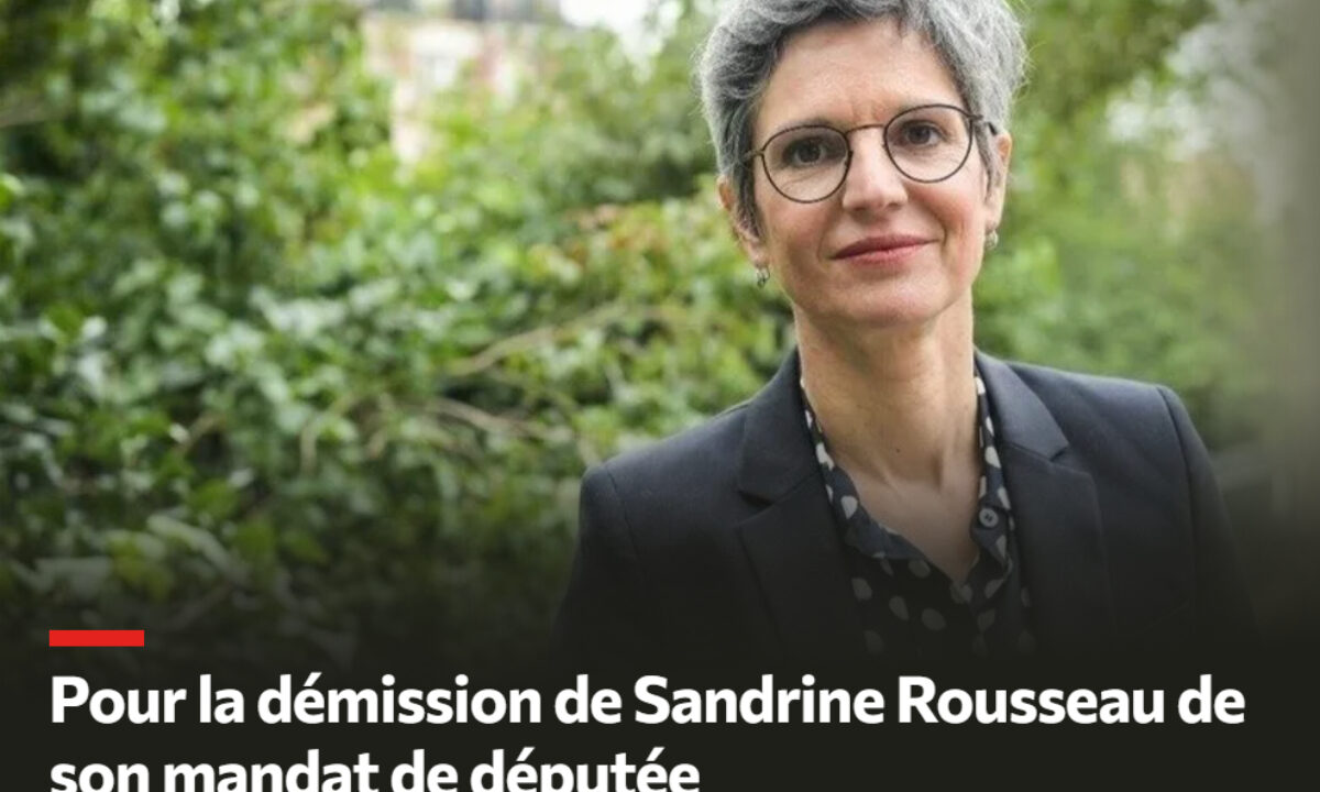 Pétition démission Sandrine Rousseau