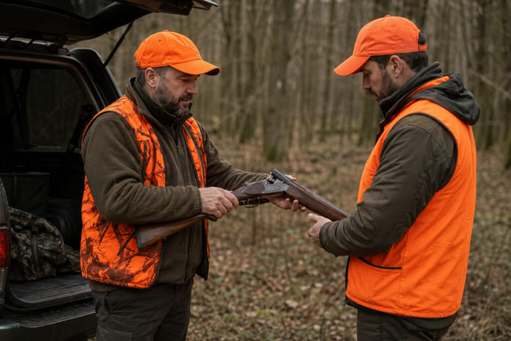 Prêt d'arme entre chasseurs