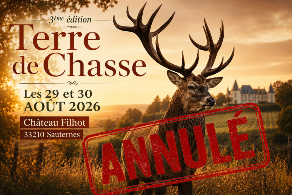 Salon Terre de Chasse 2026 annulé