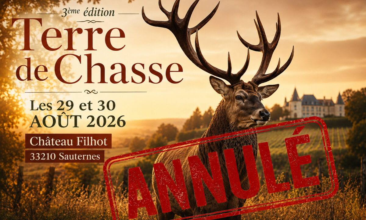 Salon Terre de Chasse 2026 annulé