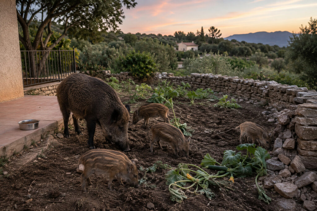 Sangliers en Corse