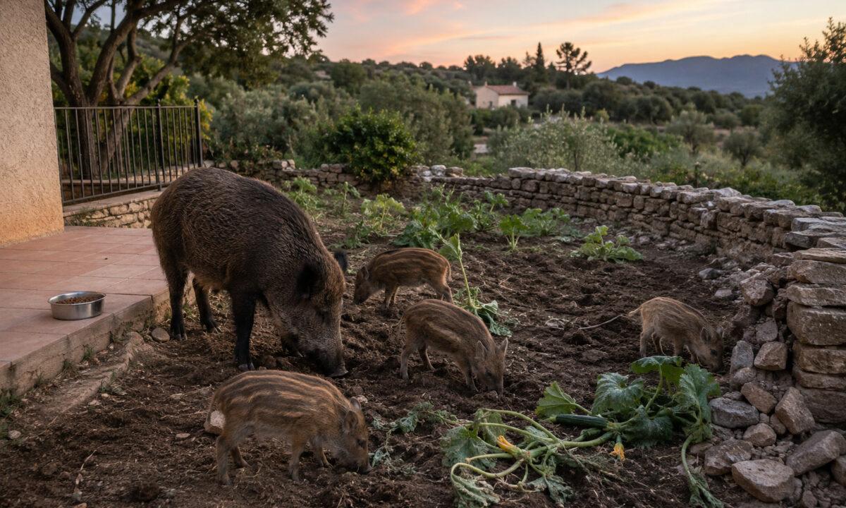 Sangliers en Corse