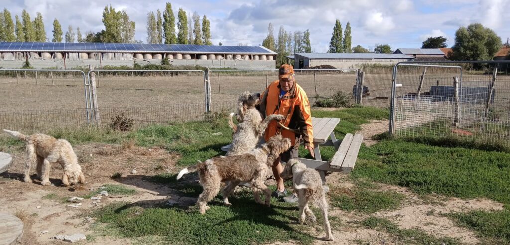 Bernard Sachot et sa meute de chien