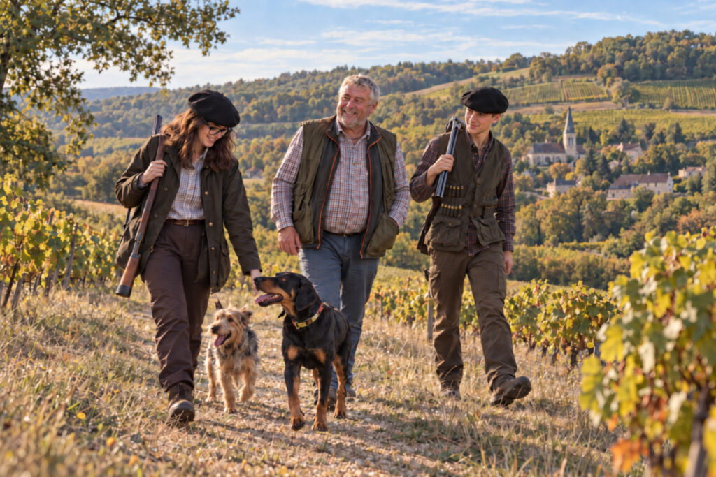 1ère ouverture en famille pour Célia jeune chasseresse de l'Yonne