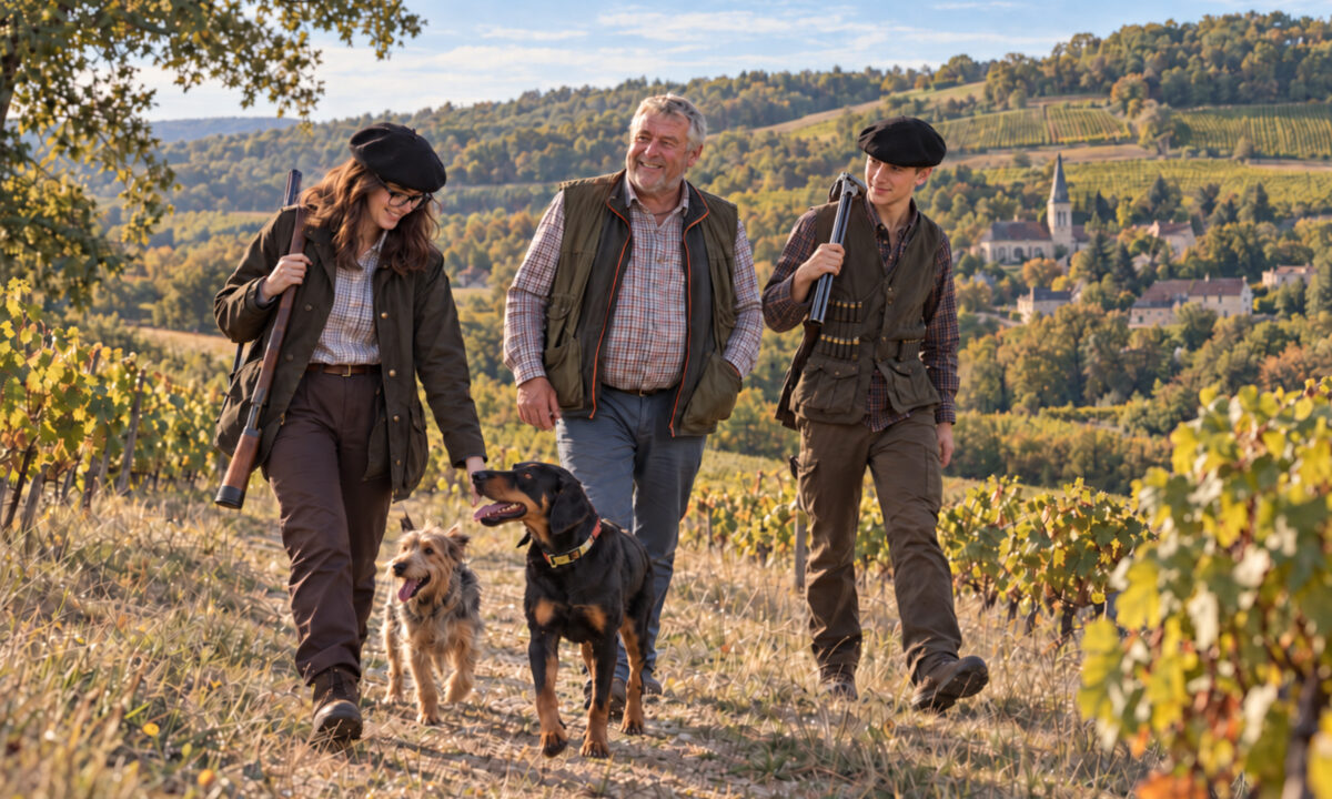 1ère ouverture en famille pour Célia jeune chasseresse de l'Yonne