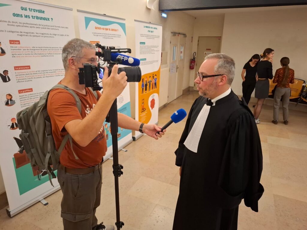 Maître Michaël Grienenberger-Fass interrogé sur l'affaire Bouygues. Crédit : Les amis des chemins de Sologne