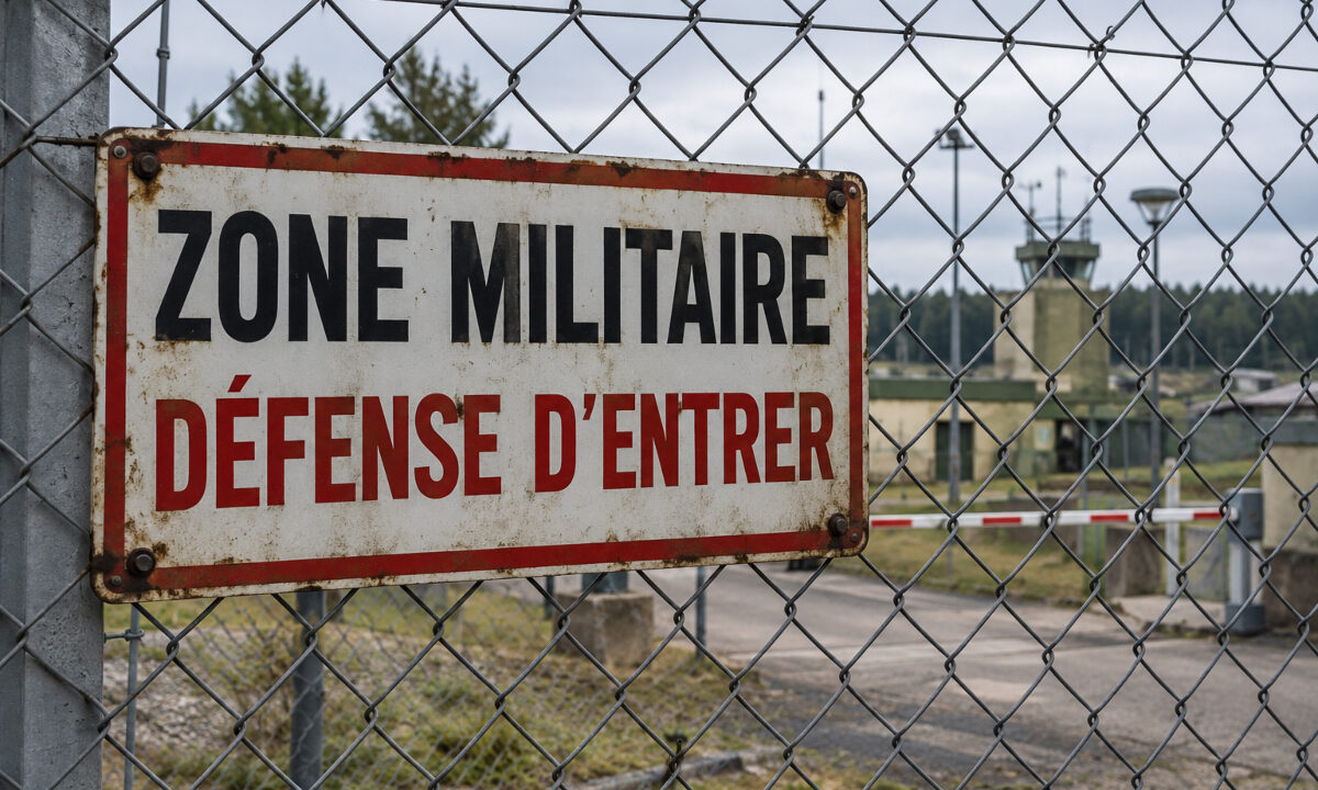 Zone Militaire Défense d'entrer